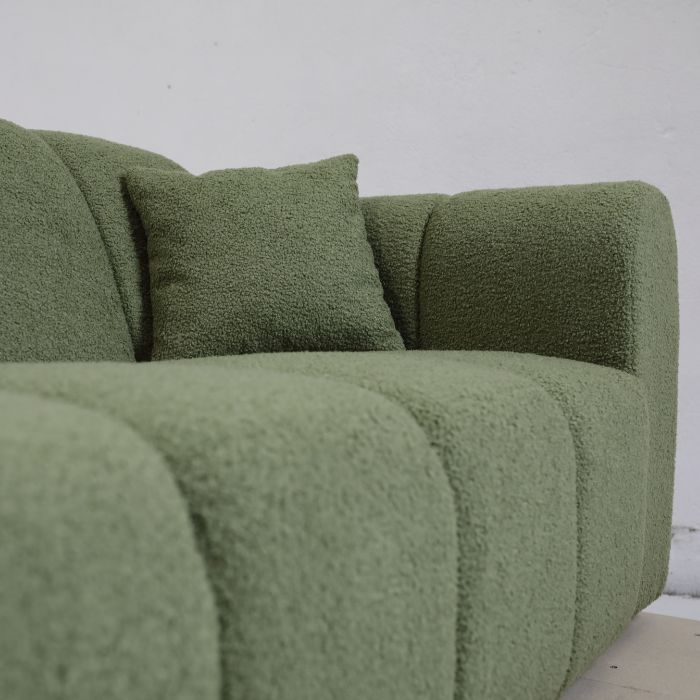 Canapé d'angle Stratus Bouclette Chenille Doux