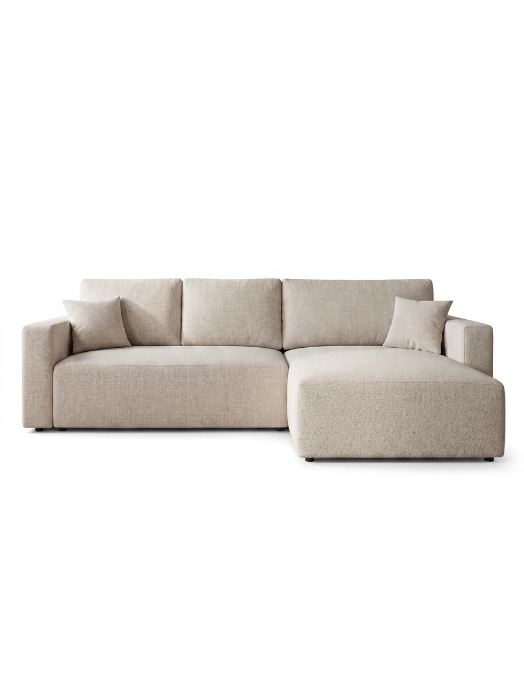 Canapé d'angle Ivo New L Convertible Réversible avec Coffre