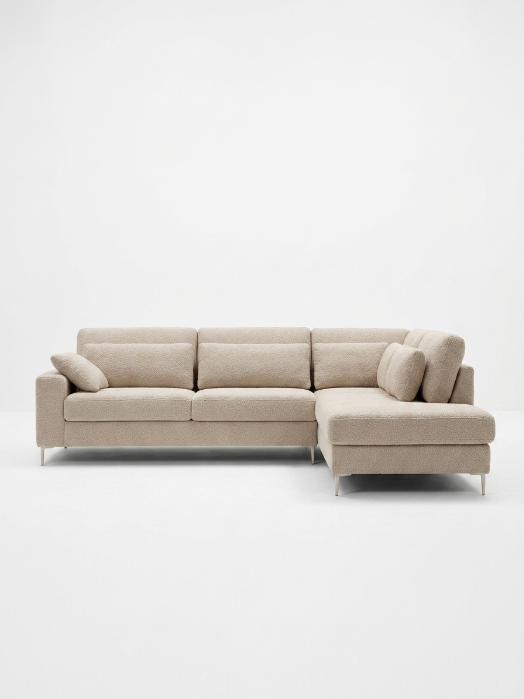 Canapé d'angle Porto Pieds Fins Design Épuré